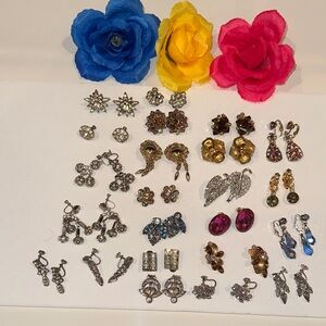 Vintage Earrings Lot Jewelry Set #20
